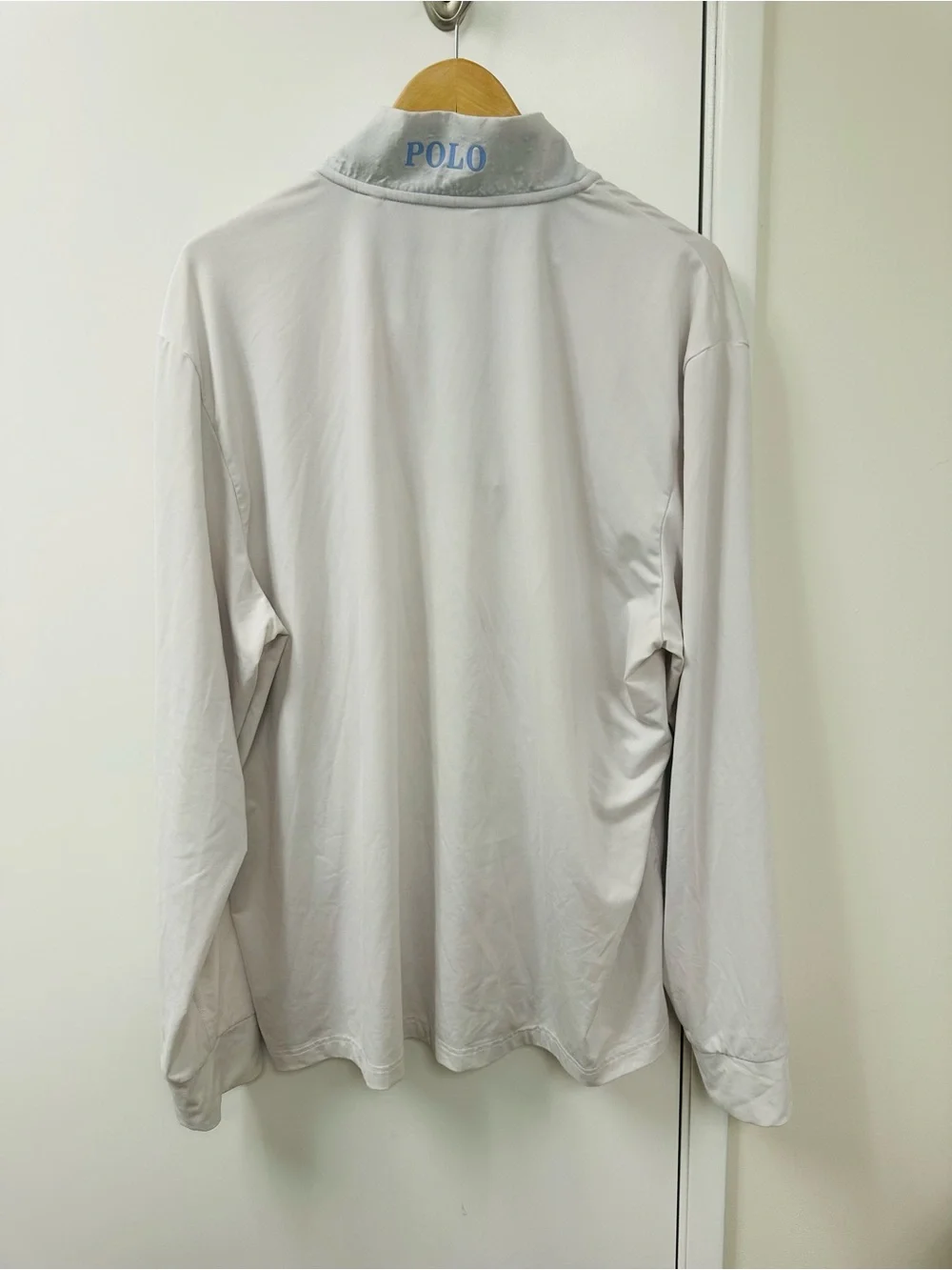 Polo by Ralph Lauren Light Grey Quarter-Zip Long Sleeve Pullover
